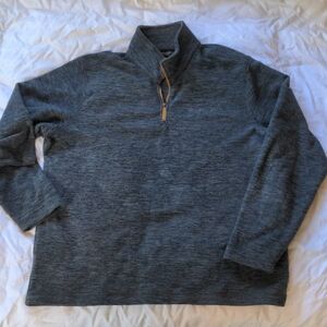 Gray Quarter-Zip Pullover